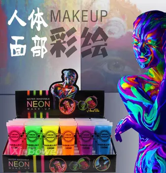 Colorful Makeup Face Acrylic Paint for Halloween Environmental Body Painting Intense Neon Face & Body Paint Dance Festival Rave
Colorful Makeup Face Acrylic Paint for Halloween Environmental Body Painting Intense Neon Face & Body Paint Dance Festival Rave