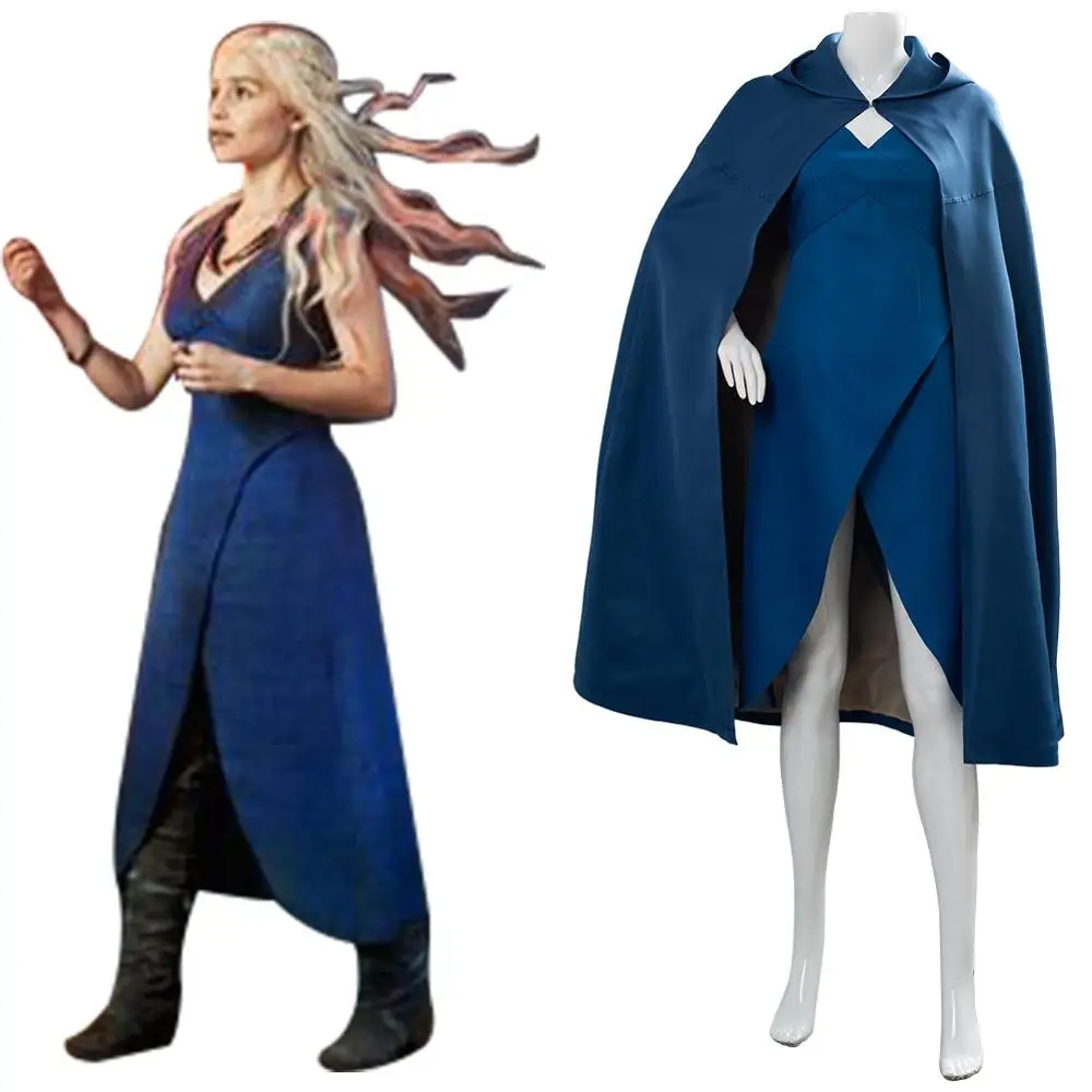 Game of Thrones Cosplay Daenerys Targaryen Costume Dress Cloak Cape Halloween Carnival Costumes
Game of Thrones Cosplay Daenerys Targaryen Costume Dress Cloak Cape Halloween Carnival Costumes