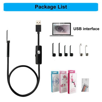 0.3MP USB HD Wifi Visual Ear Endoscope Spoon Camera Borescope for Android PC IOS Tablet Iphone Ear Pick Tool Medical Otoscope
0.3MP USB HD Wifi Visual Ear Endoscope Spoon Camera Borescope for Android PC IOS Tablet Iphone Ear Pick Tool Medical Otoscope