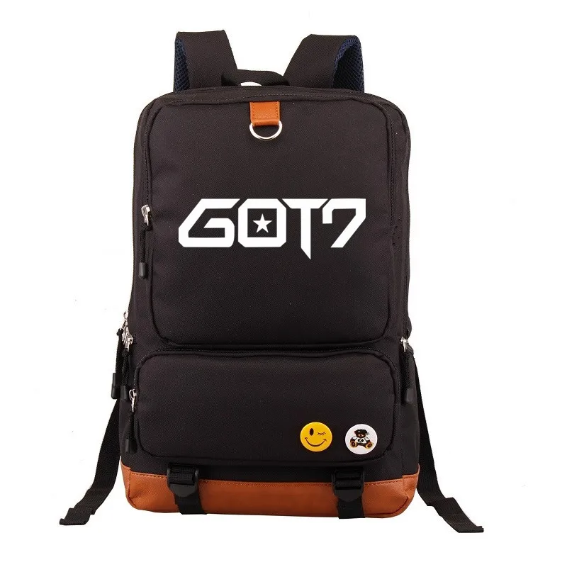 GOT 7 Printed Korean Backpack Knapsack Mochila Casual Backpacks Teenagers Men Wo's Student School Bags Travel Laptop bag
GOT 7 Printed Korean Backpack Knapsack Mochila Casual Backpacks Teenagers Men Wo's Student School Bags Travel Laptop bag