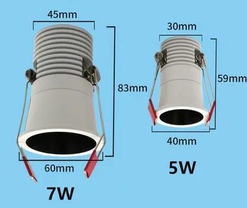 5W 7W Dimmable Mini LED downlight round ceiling spot lights 110V 240V LED spot light Recessed Aluminum lamp Warm White
5W 7W Dimmable Mini LED downlight round ceiling spot lights 110V 240V LED spot light Recessed Aluminum lamp Warm White