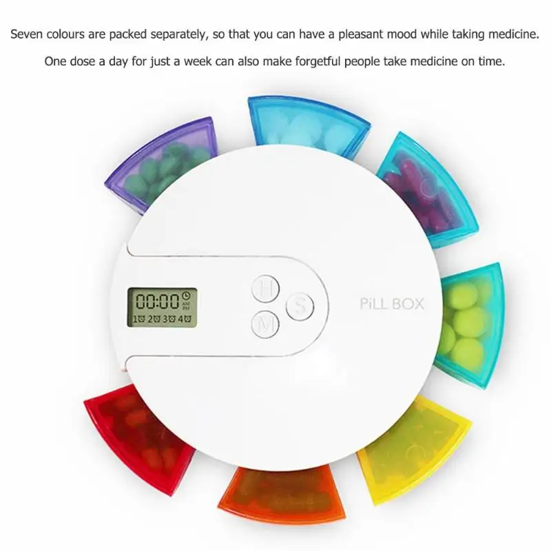 Portable 7 Grids Timing Pill Box Travel Pocket Smart Alarm Digital Medicine Case Organizer Timing Reminder Pill Box Case
Portable 7 Grids Timing Pill Box Travel Pocket Smart Alarm Digital Medicine Case Organizer Timing Reminder Pill Box Case