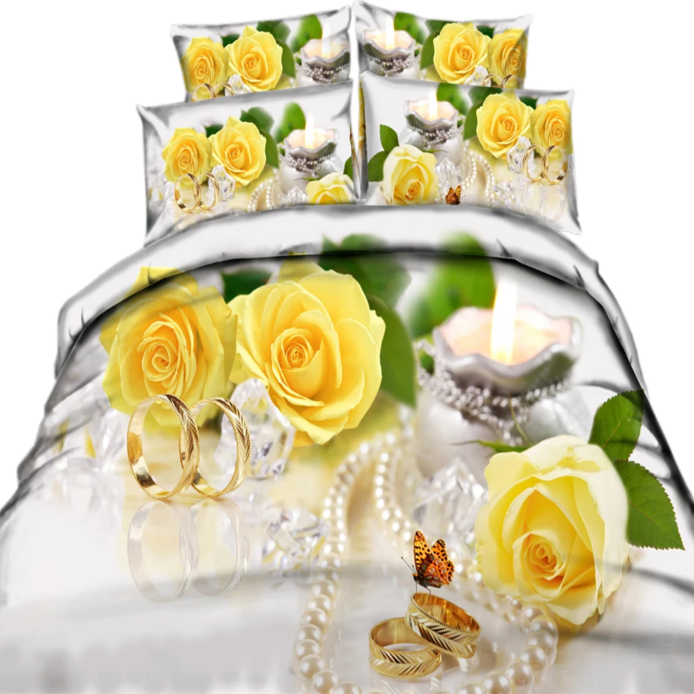 yeeKin 100% Cotton Wedding Design Bedding Set Champagne Rose Ring Pattern 3/4pcs Comfortable Bedding for Adult Gift
yeeKin 100% Cotton Wedding Design Bedding Set Champagne Rose Ring Pattern 3/4pcs Comfortable Bedding for Adult Gift