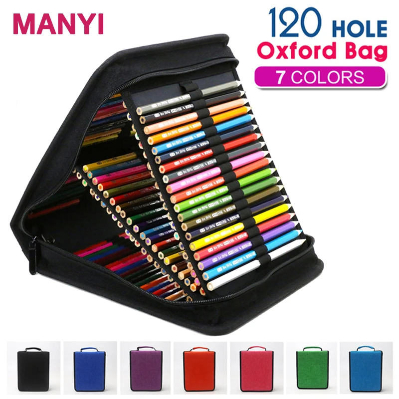 120 Holes Large Capacity Professional Oxford Canvas Bag Pencil Fold Case Pen Storage Pouch Sketch Drawing Tools Art Supplies
120 Holes Large Capacity Professional Oxford Canvas Bag Pencil Fold Case Pen Storage Pouch Sketch Drawing Tools Art Supplies