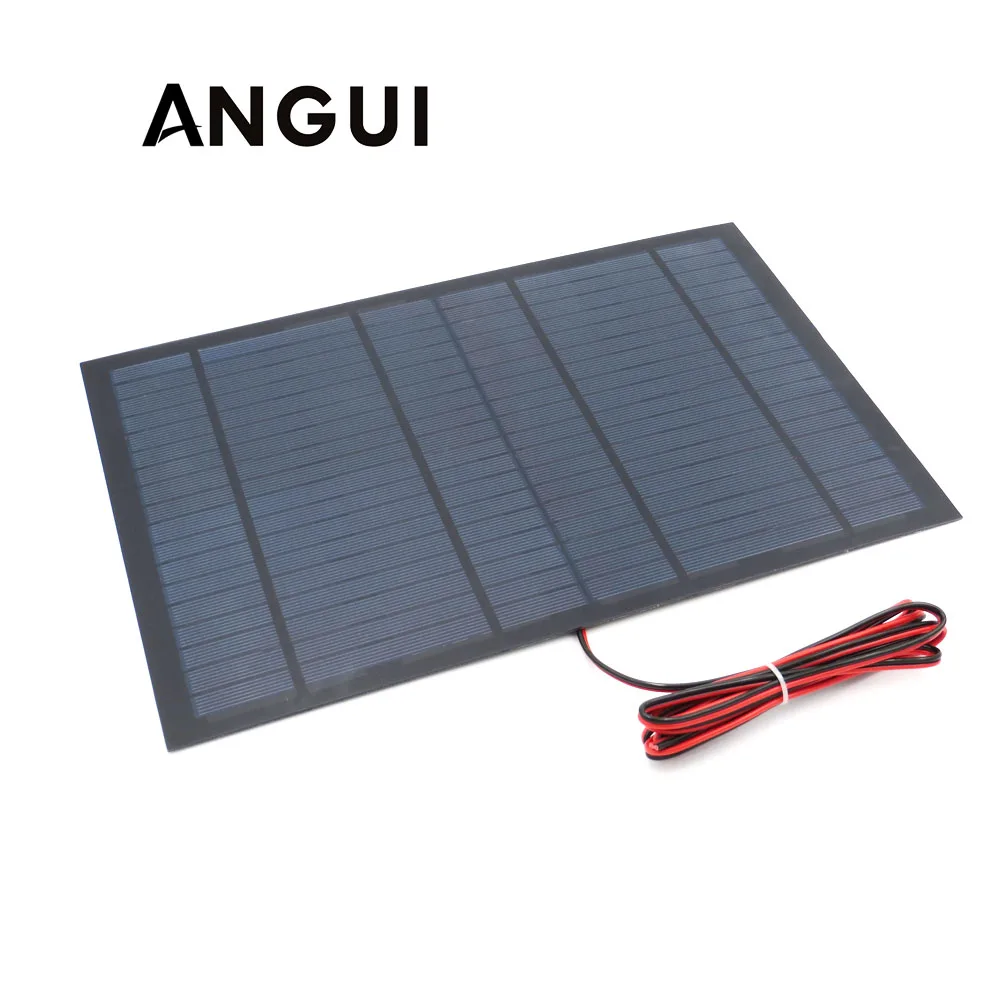 18V 556mA 10Watt 10W Solar Panel Standard PET polycrystalline Silicon charge for 12V Battery Charge Module Mini Solar Cell
18V 556mA 10Watt 10W Solar Panel Standard PET polycrystalline Silicon charge for 12V Battery Charge Module Mini Solar Cell