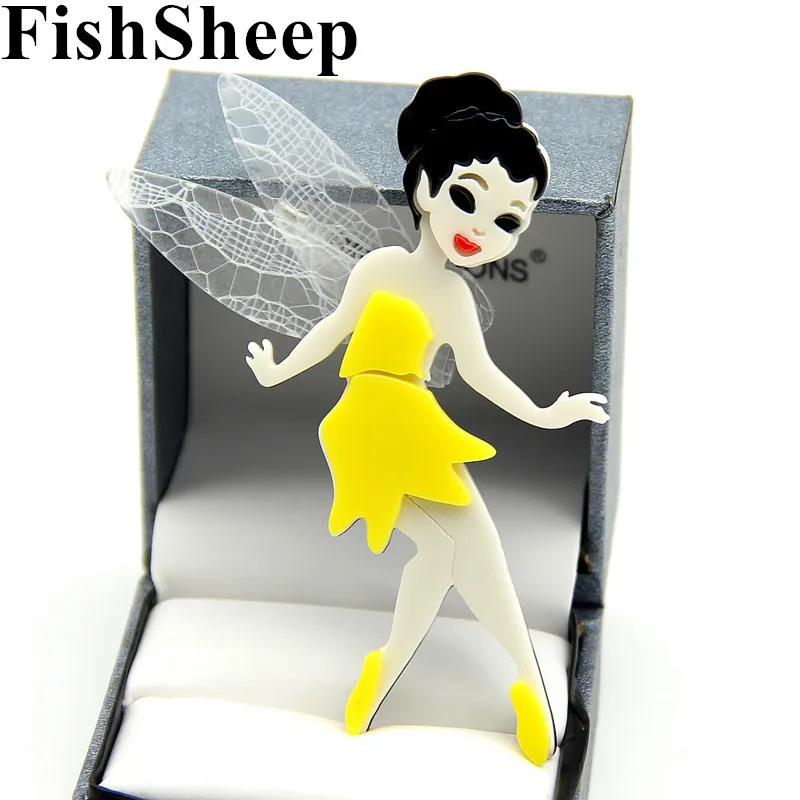 FishSheep Lovely Flying Faeries Flower Pixie Acrylic Brooch Fashion Large Acetate Cute Girl Brooches Jewelry For Women Accessory
FishSheep Lovely Flying Faeries Flower Pixie Acrylic Brooch Fashion Large Acetate Cute Girl Brooches Jewelry For Women Accessory