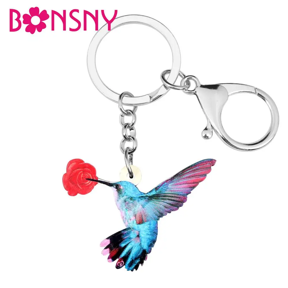 Bonsny Acrylic Blue Hummingbird Bird Keychain Key Rings Fashion Design Jewelry For Women Girls Lovers Pendant Charms Lots Gift
Bonsny Acrylic Blue Hummingbird Bird Keychain Key Rings Fashion Design Jewelry For Women Girls Lovers Pendant Charms Lots Gift