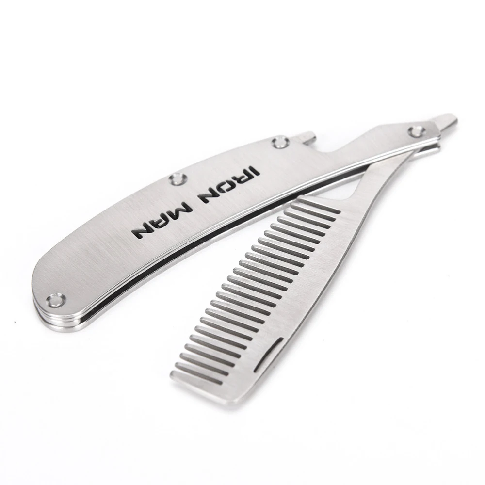 Folding Stainless Steel Beard Comb Mustache Pocket Tool Men Gift + Bottle Opener Travel Beard Shaping Brush Beard Styling Comb
Folding Stainless Steel Beard Comb Mustache Pocket Tool Men Gift + Bottle Opener Travel Beard Shaping Brush Beard Styling Comb