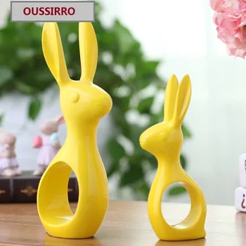2PCS/SET Home Decor Crafts Ceramic Creative Rabbit Room Decoration Handicraft Animal Rabbit Porcelain Figurines Decorations
2PCS/SET Home Decor Crafts Ceramic Creative Rabbit Room Decoration Handicraft Animal Rabbit Porcelain Figurines Decorations