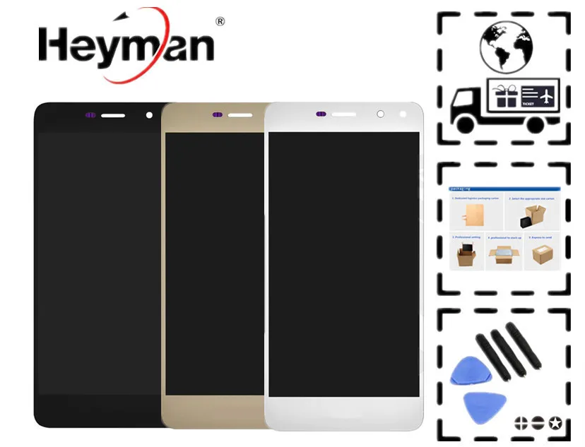 Heyman LCD for Huawei Y5 (2017),Y5 III MYA-U29 LCD Display with Touch Screen Digitizer Glass Replacement Part (with touchscreen)
Heyman LCD for Huawei Y5 (2017),Y5 III MYA-U29 LCD Display with Touch Screen Digitizer Glass Replacement Part (with touchscreen)