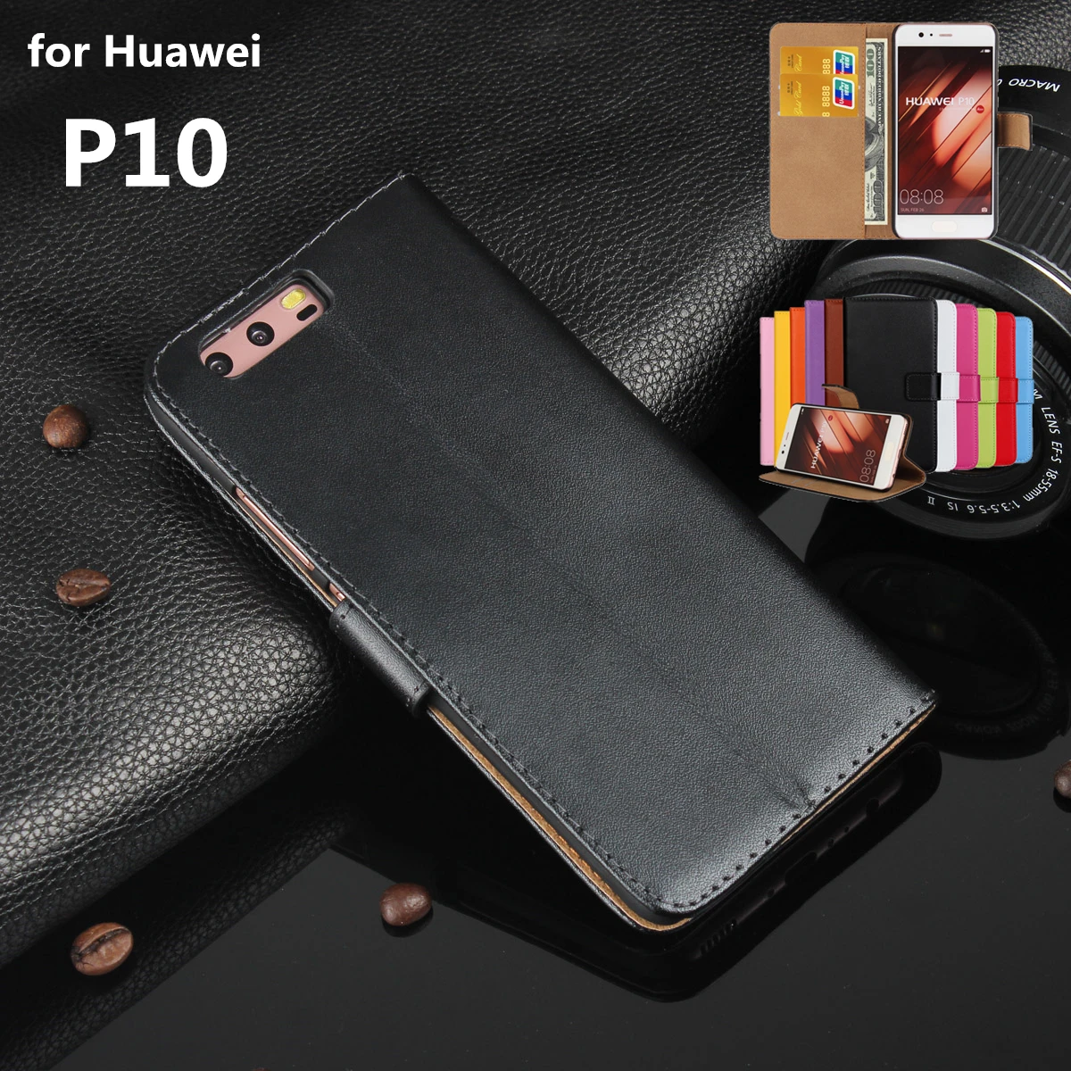 Premium Leather Flip Cover Luxury Wallet Phone case For Huawei Ascend P10 card holder holster phone shell for Huawei P10 GG
Premium Leather Flip Cover Luxury Wallet Phone case For Huawei Ascend P10 card holder holster phone shell for Huawei P10 GG