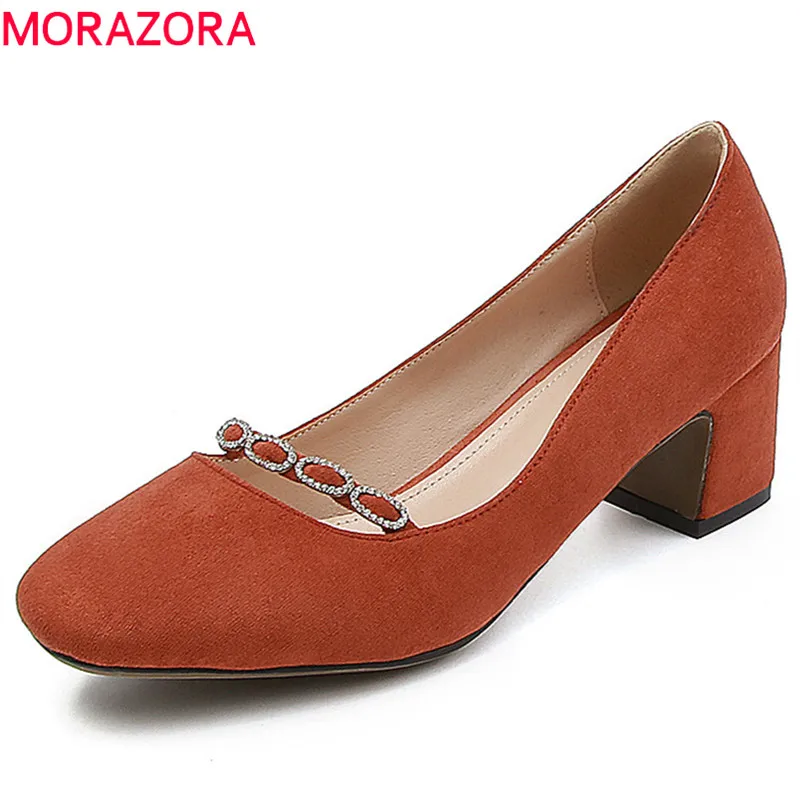 MORAZORA 2020 top quality flock women pumps simple summer shoes big size 33-43 elegant red party wedding shoes high heel shoes
MORAZORA 2020 top quality flock women pumps simple summer shoes big size 33-43 elegant red party wedding shoes high heel shoes