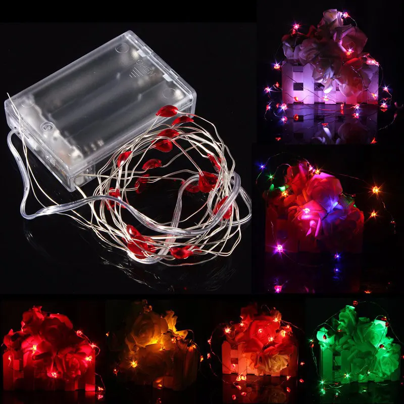 2M 20 LED Light Strip Battery Powered Heart String Fairy Lamp String for Christmas/ Party/ Weddinng/ Decoration
2M 20 LED Light Strip Battery Powered Heart String Fairy Lamp String for Christmas/ Party/ Weddinng/ Decoration