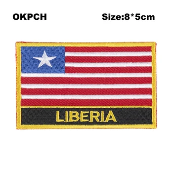 Liberia Flag patches stickers on t-shirts military patch heat transfers PT0104-R 
Liberia Flag patches stickers on t-shirts military patch heat transfers PT0104-R