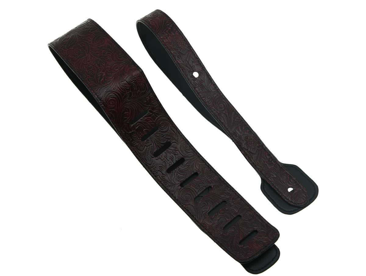 KAISH PU Leather Adjustable Acoustic Electric Guitar Bass Wide Strap Wine Red Flower Embossed Strap
KAISH PU Leather Adjustable Acoustic Electric Guitar Bass Wide Strap Wine Red Flower Embossed Strap