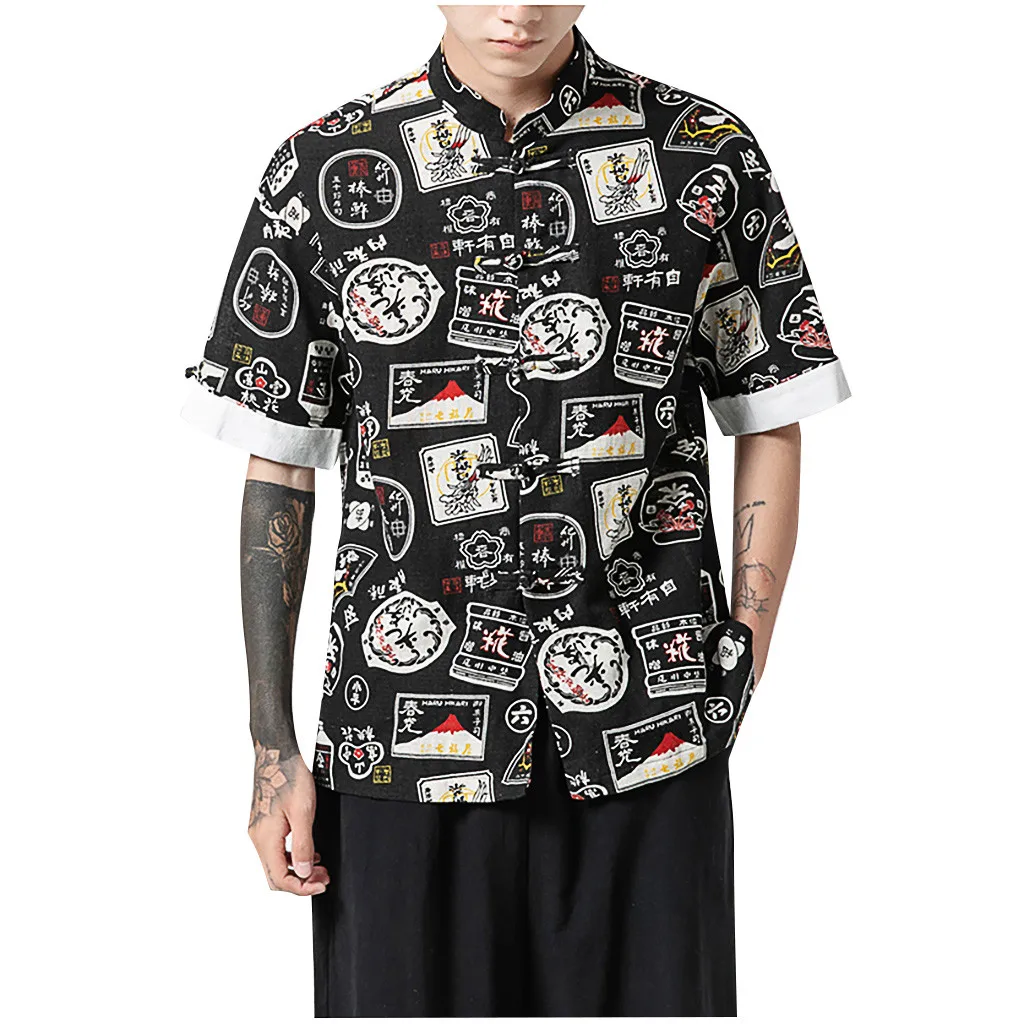 Linen Cotton Mens Hawaiian Shirt Male Casual Funny Printed Beach Shirts Short Sleeve Summer 2019 Loose Fit Men Clothing #630
Linen Cotton Mens Hawaiian Shirt Male Casual Funny Printed Beach Shirts Short Sleeve Summer 2019 Loose Fit Men Clothing #630