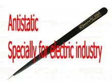 BESTIR taiwan made black anti-static anti-magnetic 125mm 5" High Precision Industrial Tweezers NO.03543 freeshipping
BESTIR taiwan made black anti-static anti-magnetic 125mm 5" High Precision Industrial Tweezers NO.03543 freeshipping