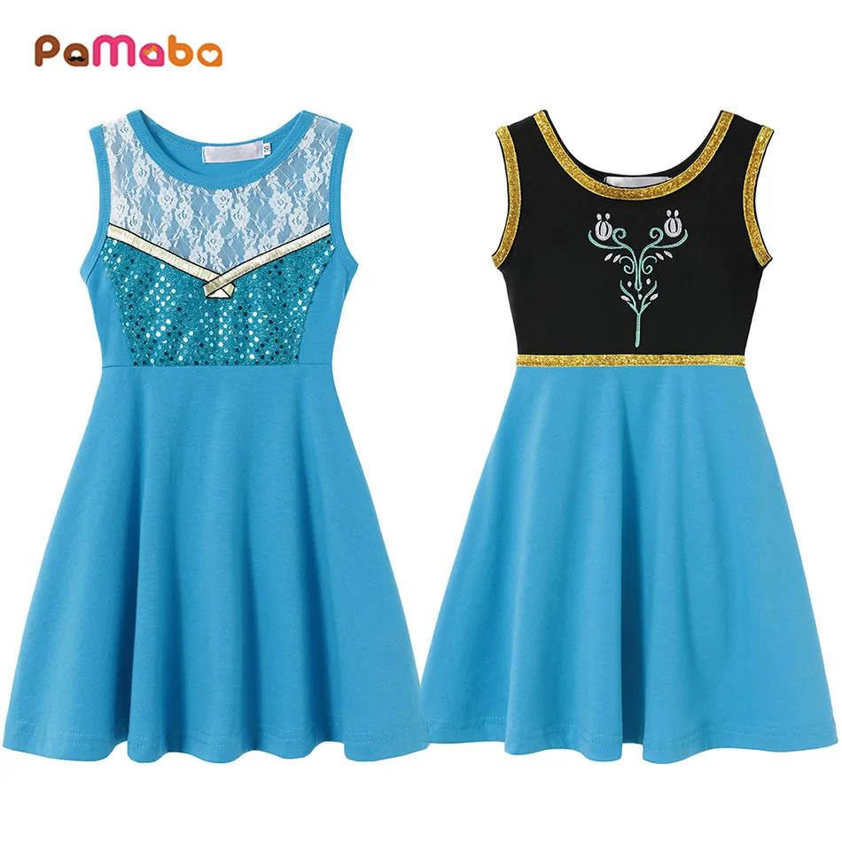 PaMaBa Toddler Princess Anna Elsa Dress Children Summer Casual Clothes Girls Fancy Snow Queen Party Frocks Soft Elza Fille Robes
PaMaBa Toddler Princess Anna Elsa Dress Children Summer Casual Clothes Girls Fancy Snow Queen Party Frocks Soft Elza Fille Robes