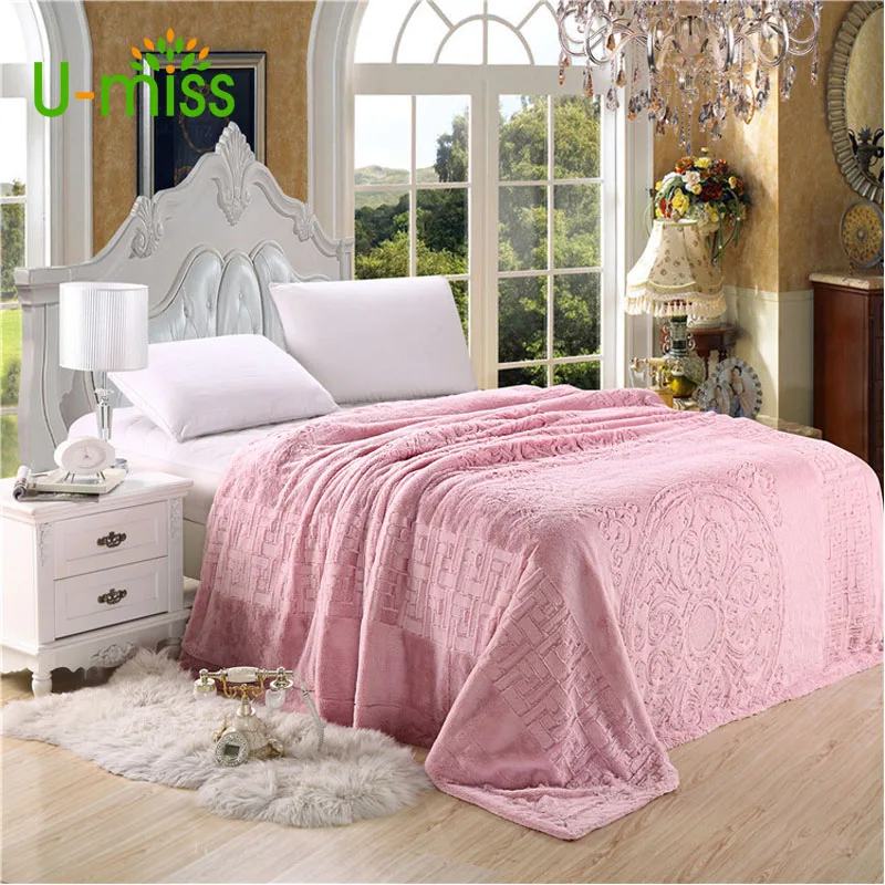 U-miss Spring and Autumn 100% Polyester Double-deck Raschel Blanket Retro Thicken on The Beds Rectangle Adults Soft Blanket
U-miss Spring and Autumn 100% Polyester Double-deck Raschel Blanket Retro Thicken on The Beds Rectangle Adults Soft Blanket