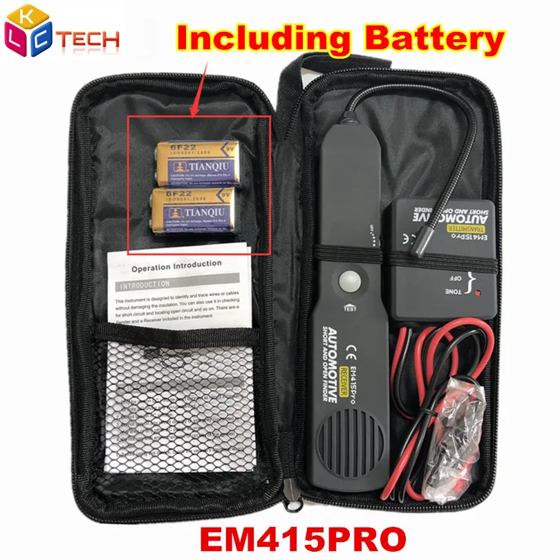 EM415 PRO Car Automotive Short&Open Finder EM415PRO Car Short Circuit Detector Car Repair Tool detector Track the cables orwires
EM415 PRO Car Automotive Short&Open Finder EM415PRO Car Short Circuit Detector Car Repair Tool detector Track the cables orwires