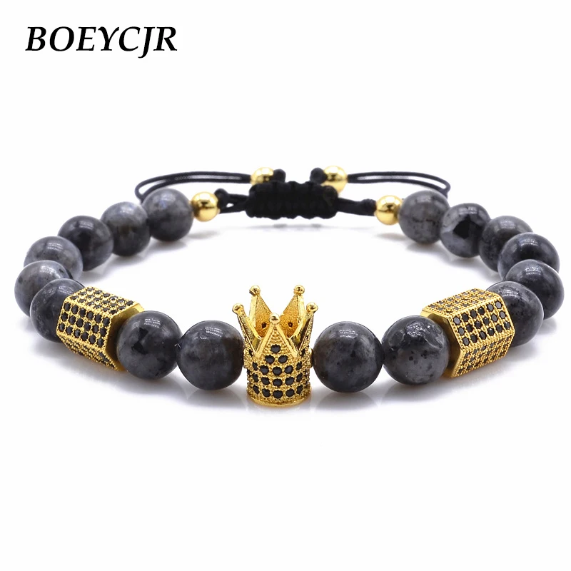 Alloy Crown Black Color Beads Bangles & Bracelets Fashion Jewelry Nature Stone Beads Bracelet For Women or Men Gift 2019
Alloy Crown Black Color Beads Bangles & Bracelets Fashion Jewelry Nature Stone Beads Bracelet For Women or Men Gift 2019