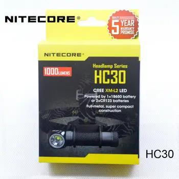 

Nitecore HC30 Led Headlamp CREE XM-L2 U2 1000 Lumens Full Metal Uniboy Wide-beam Optics Head Lamp