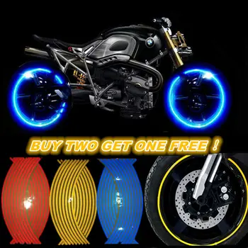 GSPSCN 16 Pcs Strips Motorcycle Wheel Sticker Reflective Decals Rim Tape Bike Car Styling For YAMAHA HONDA SUZUKI Harley BMW
GSPSCN 16 Pcs Strips Motorcycle Wheel Sticker Reflective Decals Rim Tape Bike Car Styling For YAMAHA HONDA SUZUKI Harley BMW