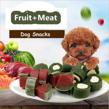 Dogs Training Reward Fruit Beef Salmon Grain Pet Dog Snacks Fresh Healthy Pet Food Chews Treats Snacks Small Bag Packaging 80g
Dogs Training Reward Fruit Beef Salmon Grain Pet Dog Snacks Fresh Healthy Pet Food Chews Treats Snacks Small Bag Packaging 80g