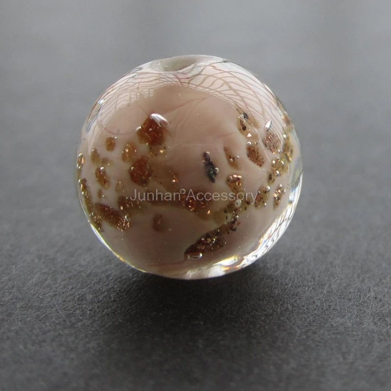 10Pcs/Lot 12mm Handmade Lampwork Beads Beige Color With Gold powder for jewelry making
10Pcs/Lot 12mm Handmade Lampwork Beads Beige Color With Gold powder for jewelry making