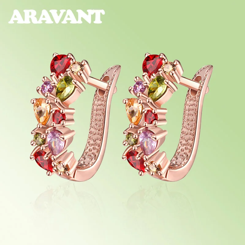 Colorful AAA CZ Zircon Hoop Earring Luxury Jewelry Bridal Wedding Earrings For Women
Colorful AAA CZ Zircon Hoop Earring Luxury Jewelry Bridal Wedding Earrings For Women
