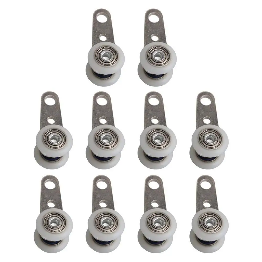 10PCS 45x19mm Metal Bearing Pulley Block with Two Plastic Wheel for Wardrobe Cupboard Window Cabinet Sliding Doors
10PCS 45x19mm Metal Bearing Pulley Block with Two Plastic Wheel for Wardrobe Cupboard Window Cabinet Sliding Doors