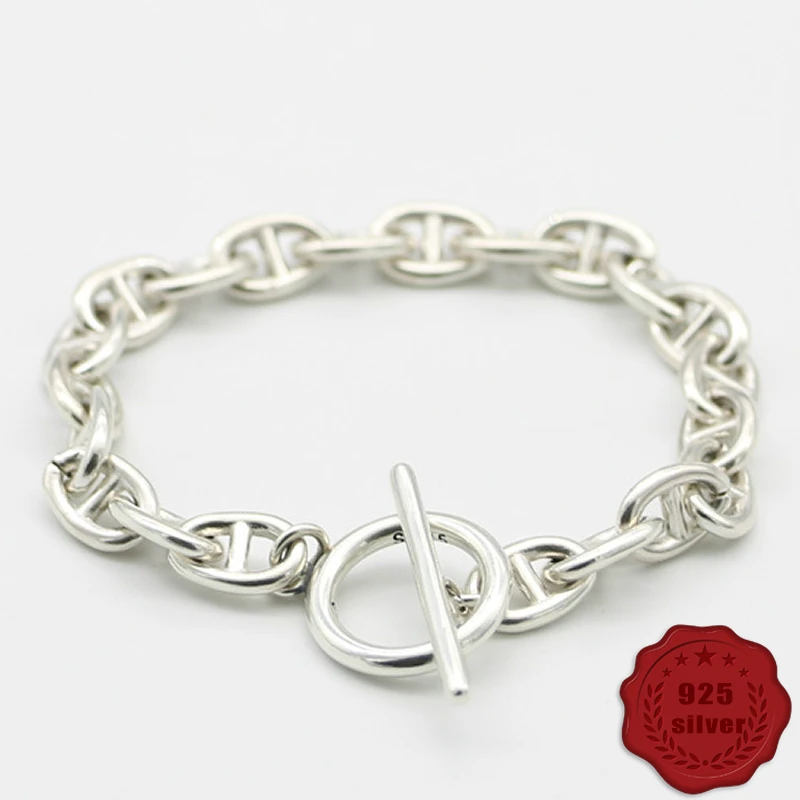 S925 sterling silver bracelet fashion personality retro gothic punk wind ten simple smooth styling jewelry 2019 new hot sale
S925 sterling silver bracelet fashion personality retro gothic punk wind ten simple smooth styling jewelry 2019 new hot sale