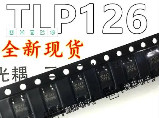 100pcs TLP126 SOP4 P126 photoelectric isolation optical coupler | Электроника