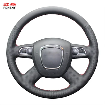 PONSNY Genuine Leather Car Steering Covers Case for Audi Old A4 B7 B8 A6 C6 Q5 Q7 Auto DIY Hand-stitched Wheel Cover
PONSNY Genuine Leather Car Steering Covers Case for Audi Old A4 B7 B8 A6 C6 Q5 Q7 Auto DIY Hand-stitched Wheel Cover