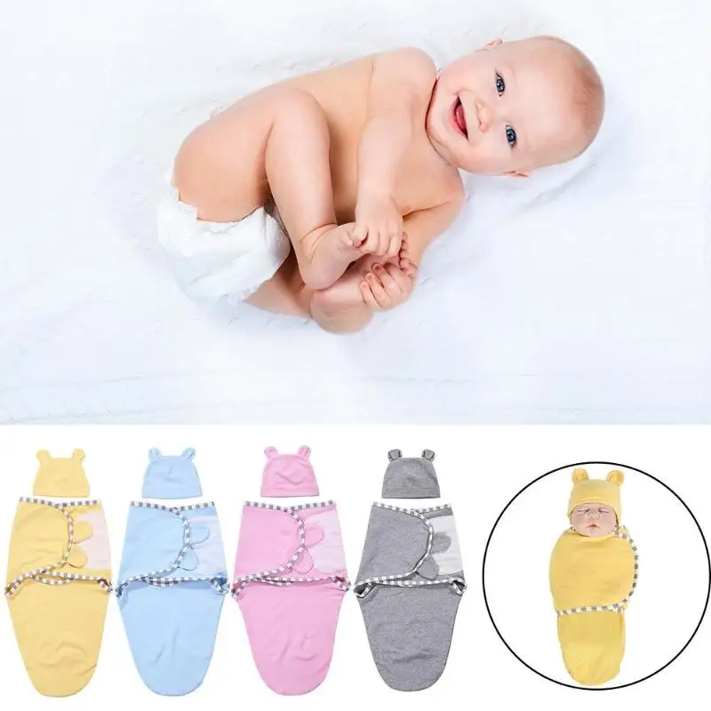 2pcs/set 0-3m Newborn Baby Cotton Swaddle Wrap With Cap Soft Hat Blanket Sleeping Bags Sleepsack Envelope Swaddling Bedding
2pcs/set 0-3m Newborn Baby Cotton Swaddle Wrap With Cap Soft Hat Blanket Sleeping Bags Sleepsack Envelope Swaddling Bedding
