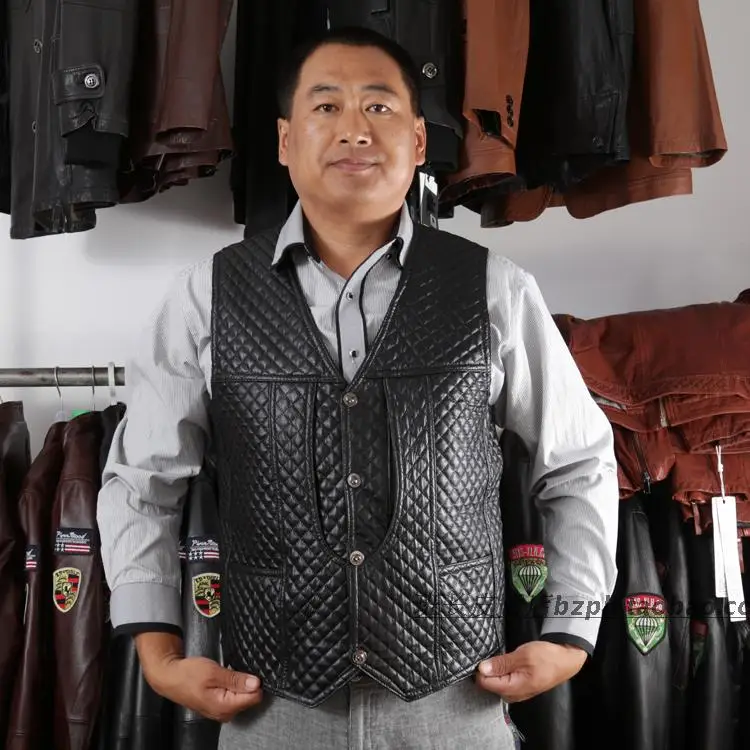 New Arrival Men's Genuine Leather Vest Casual 100% Sheepskin Waistcoat Multiple Pockets
New Arrival Men's Genuine Leather Vest Casual 100% Sheepskin Waistcoat Multiple Pockets