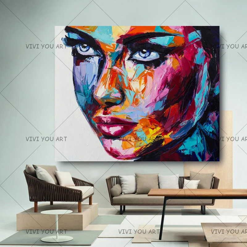 Christmas Large Size Fantasy Woman Face Canvas Handmade Oil Paintings Modern Wall Art Posters For Home Wall Decor
Christmas Large Size Fantasy Woman Face Canvas Handmade Oil Paintings Modern Wall Art Posters For Home Wall Decor