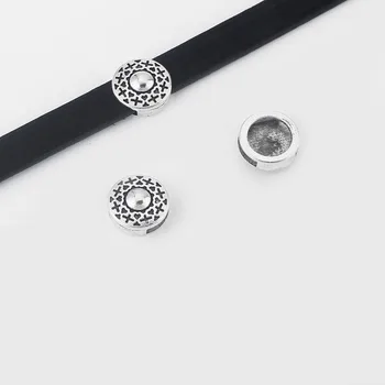 10pcs Round Shaped Carved Dot Slider Spacers For 10*2mm Flat Leather Cord Fittings
10pcs Round Shaped Carved Dot Slider Spacers For 10*2mm Flat Leather Cord Fittings