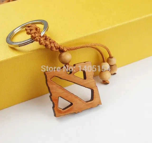 dota 2 keychain wooden pendant key chain valentine days gifts