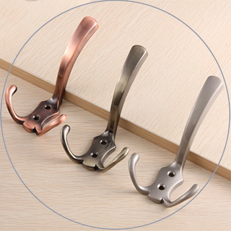 hook Retro metal double hook Metal wall mount hanger coat Antique bronze for hats
hook Retro metal double hook Metal wall mount hanger coat Antique bronze for hats