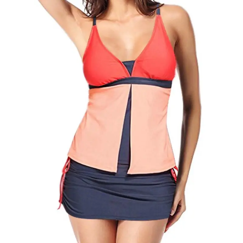 Plus Size Sexy Tankinis Swimsuit Women 2pcs Bikini Push Up Swimwear Tankini With Skirt Bottom Padded Bathing Suits Dropshipping 
Plus Size Sexy Tankinis Swimsuit Women 2pcs Bikini Push Up Swimwear Tankini With Skirt Bottom Padded Bathing Suits Dropshipping