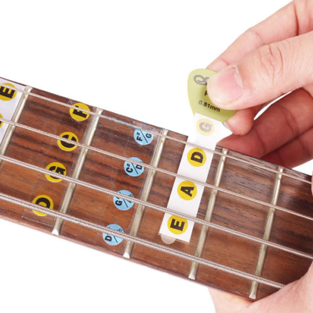 2019 Newest Guitar Fretboard Note Decals Fingerboard Frets Map Sticker for Beginner Learner Practice Fit 4/6 Strings Bass Guitar
2019 Newest Guitar Fretboard Note Decals Fingerboard Frets Map Sticker for Beginner Learner Practice Fit 4/6 Strings Bass Guitar