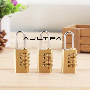 50Pcs Mini Copper 4 Digits Number Password Code Lock Combination Padlock Resettable For Travelling Bag Door H4531
50Pcs Mini Copper 4 Digits Number Password Code Lock Combination Padlock Resettable For Travelling Bag Door H4531