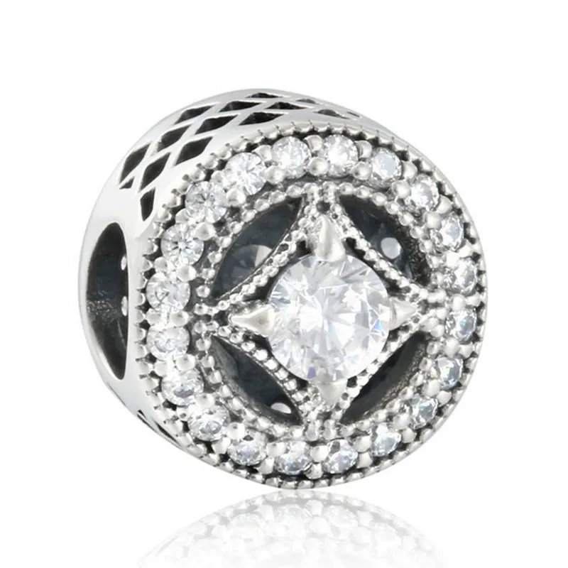 Vintage Allure Openwork Charm Beads For Jewelry Making 100% Authentic 925 Sterling Silver AAA CZ Beads Fit Brand Bracelets DIY
Vintage Allure Openwork Charm Beads For Jewelry Making 100% Authentic 925 Sterling Silver AAA CZ Beads Fit Brand Bracelets DIY