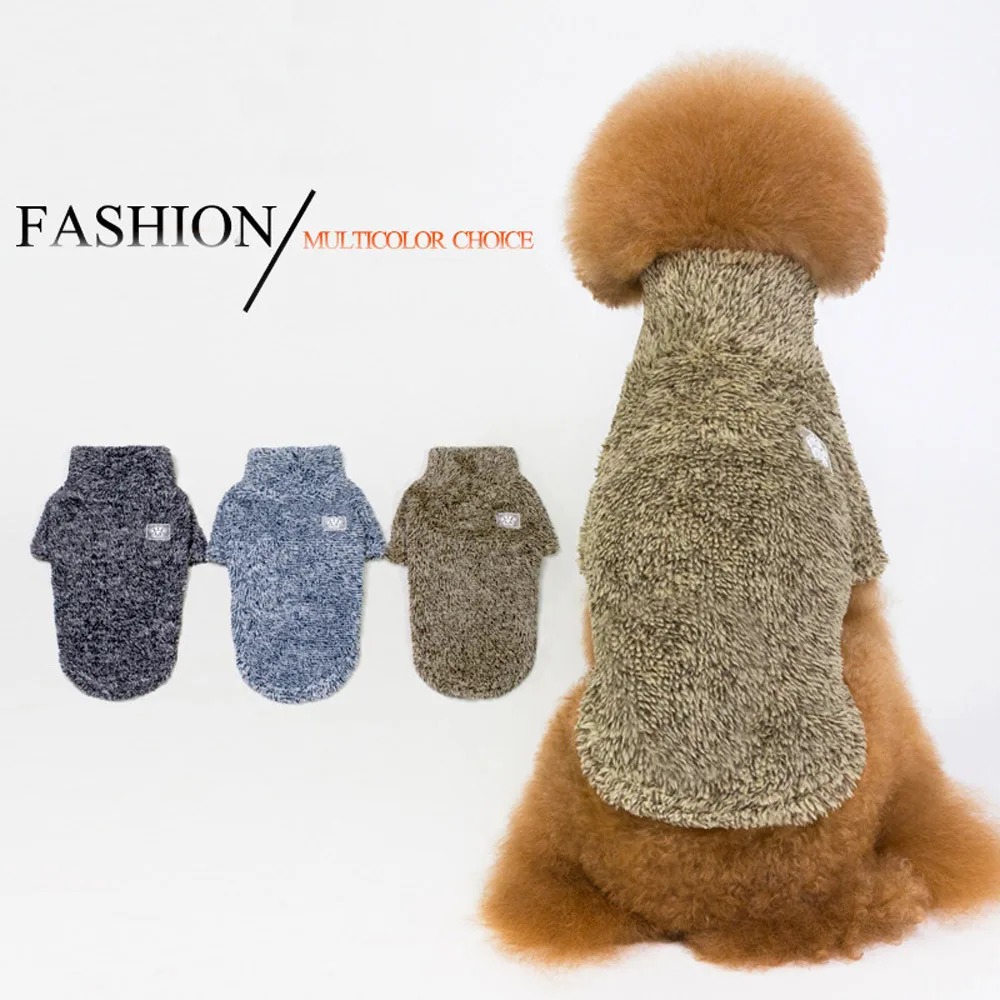 Pet Dog Clothes winter Cotton velvet Turtleneck padded Solid clothes Simple Fashion Clothing for small medium pet dogs Cloth
Pet Dog Clothes winter Cotton velvet Turtleneck padded Solid clothes Simple Fashion Clothing for small medium pet dogs Cloth