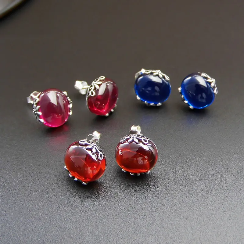 FNJ Blue Corundum Earrings 925 Silver Stud Earring for Women Wedding Red Crystal terling-silver-jewelry CE119
FNJ Blue Corundum Earrings 925 Silver Stud Earring for Women Wedding Red Crystal terling-silver-jewelry CE119