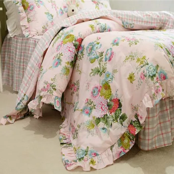 Top Romantic ruffle bedding set beautiful garden flowers print bedding home bed set king bedding set cotton duvet cover set sale
Top Romantic ruffle bedding set beautiful garden flowers print bedding home bed set king bedding set cotton duvet cover set sale