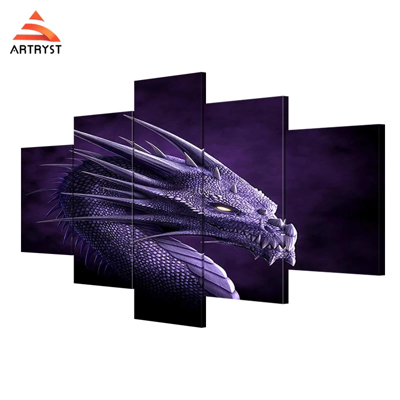 Artryst brand 5 piece art canvas painting with frame, dragon picture HD print for living room home decoration wall painting
Artryst brand 5 piece art canvas painting with frame, dragon picture HD print for living room home decoration wall painting