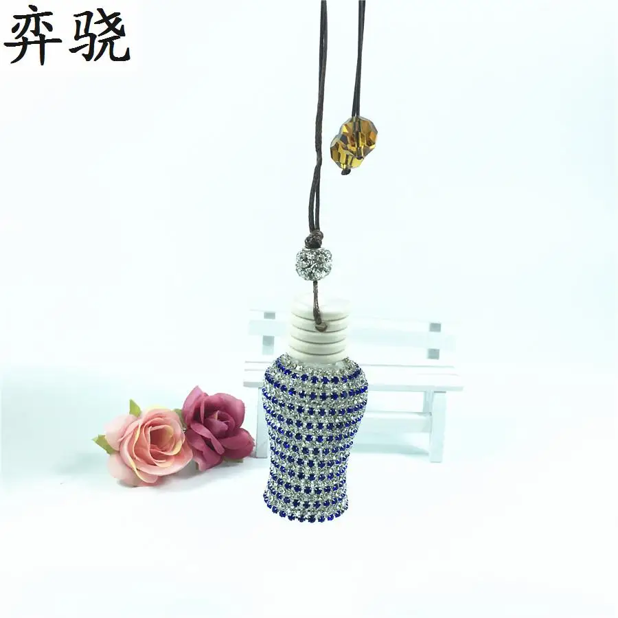 Beautiful Colorful perfume bottle car styling perfume pendant lady diamond car air freshener Car rear view mirror empty bottle
Beautiful Colorful perfume bottle car styling perfume pendant lady diamond car air freshener Car rear view mirror empty bottle