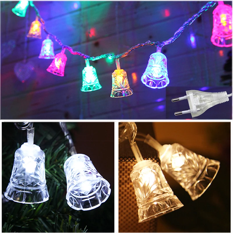 10M 100 LED String Lights Bell Shape Christmas Lights Wedding Holiday Party Xmas Tree Bedroom Decoration Outdoor Garden Light
10M 100 LED String Lights Bell Shape Christmas Lights Wedding Holiday Party Xmas Tree Bedroom Decoration Outdoor Garden Light